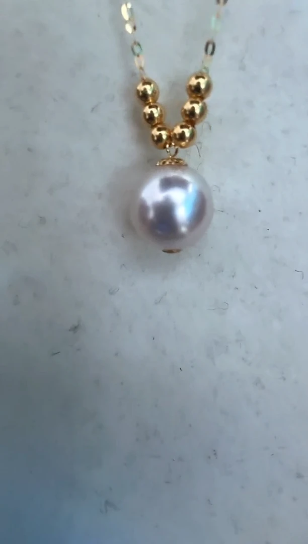 【闪购商品】海水珍珠颈饰18K金镶嵌项链