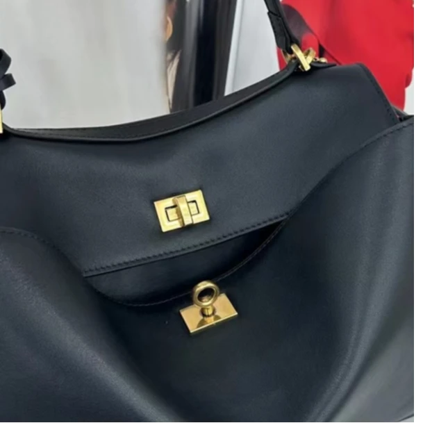 2025新款慵懒风托特包头层牛皮斜挎包腋下包手提包百搭休闲单肩