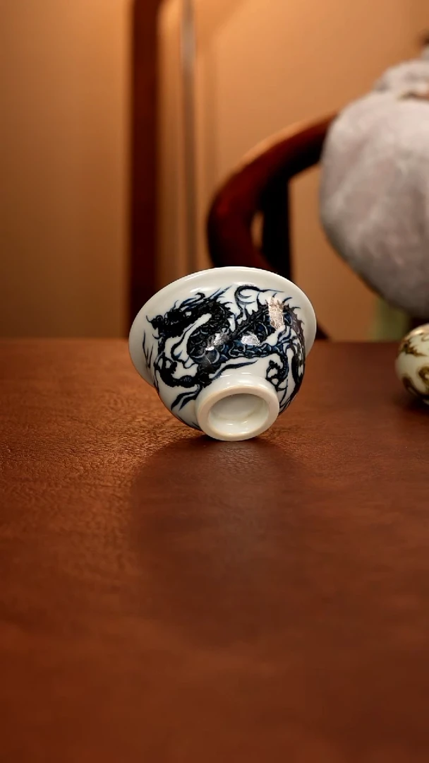 景德镇瓷器，青花瓷手绘茶具~