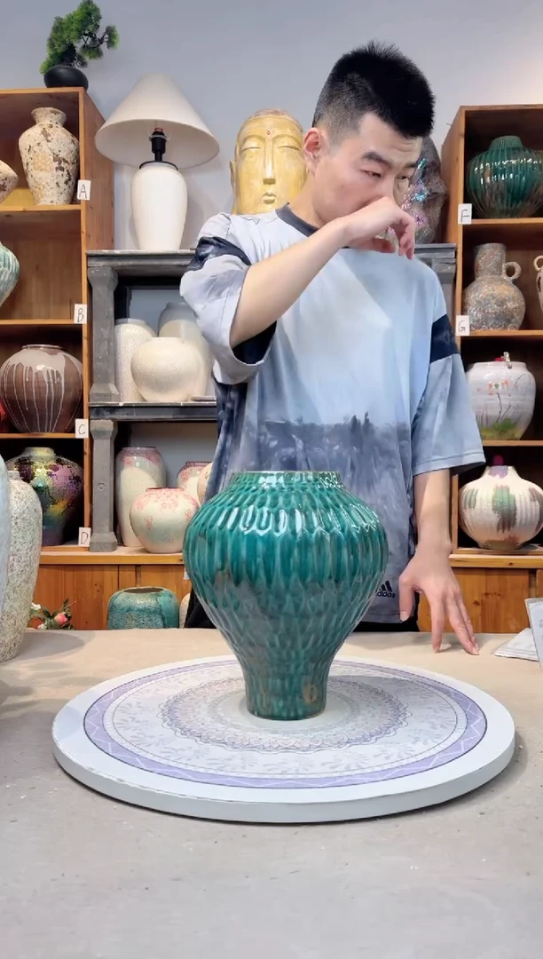 瓶孤品 手工 精品陶瓷花瓶 a258