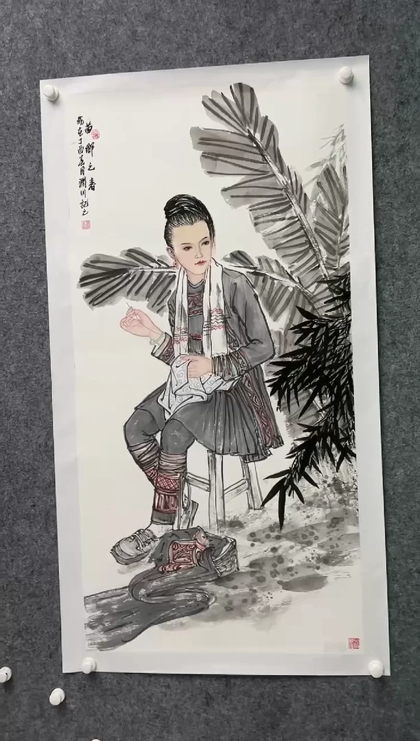 【闪购商品】绘画贺润川-8平尺-国画-红