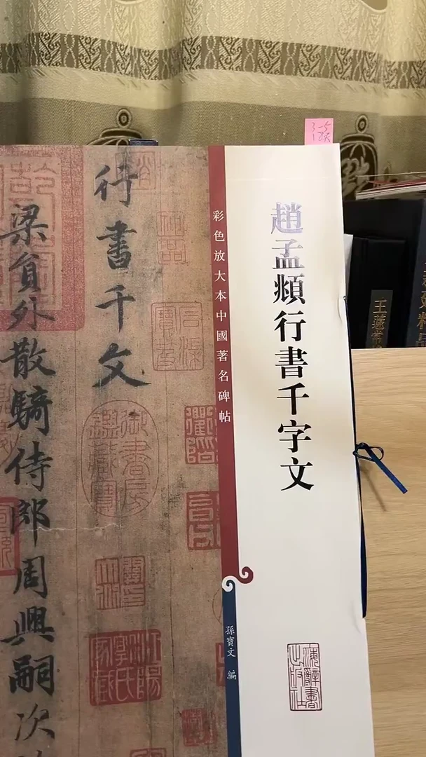赵孟頫行书千字文  彩色放大孙宝文