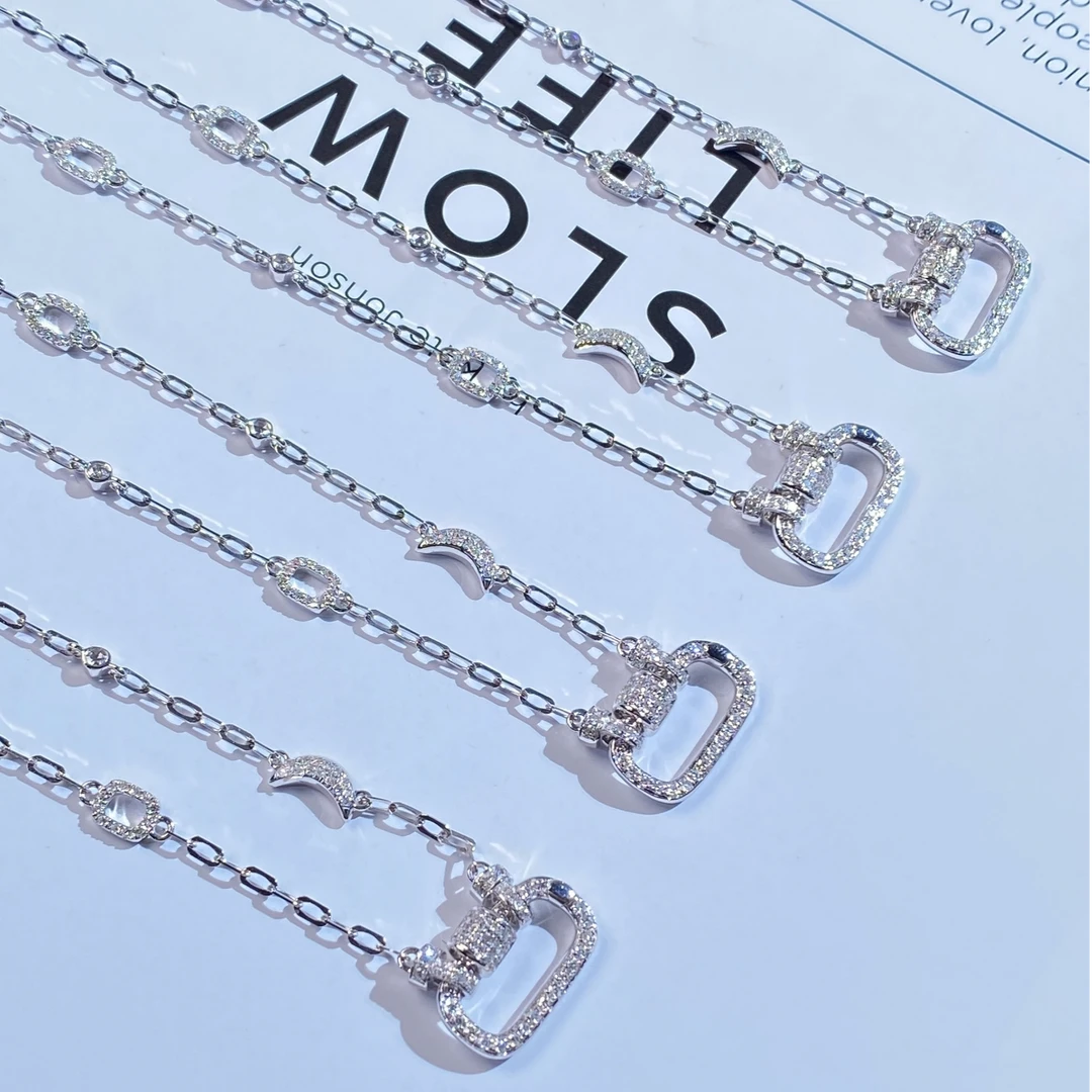 【美赞升级款加长】彩金肖邦链链珠光宝器链美赞意大利轻奢18k金