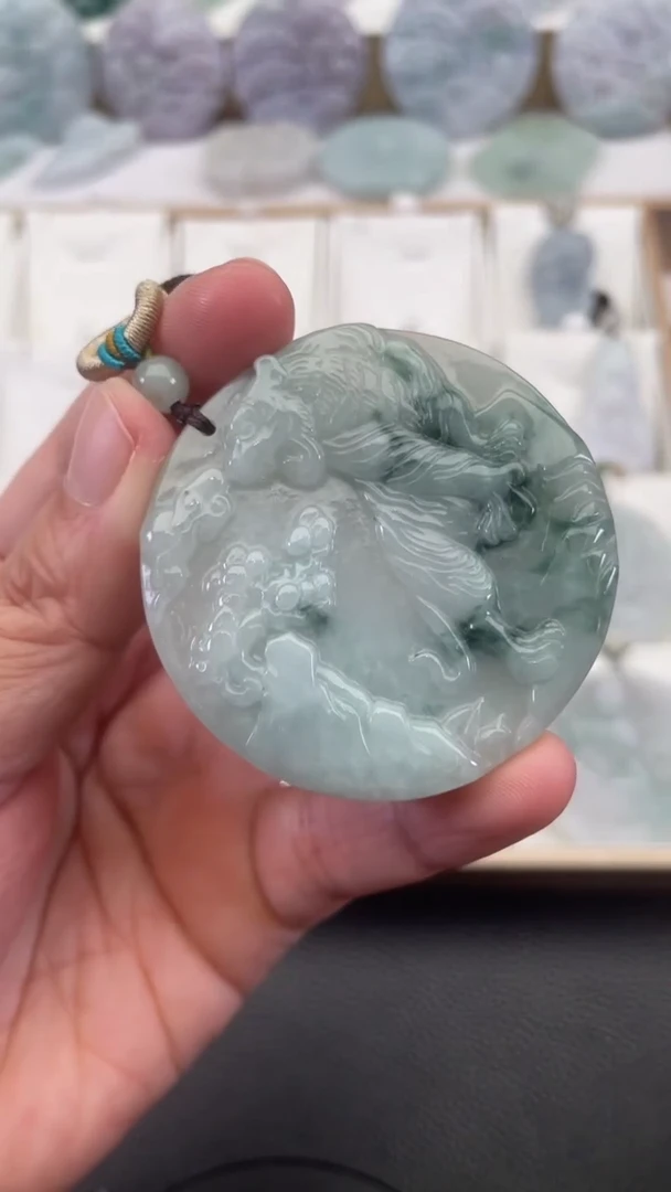 颈饰未镶嵌翡翠天然缅甸翡翠A货193