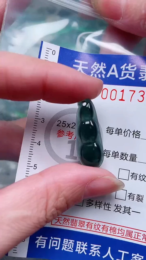 翡翠未镶嵌吊坠(赠链)1