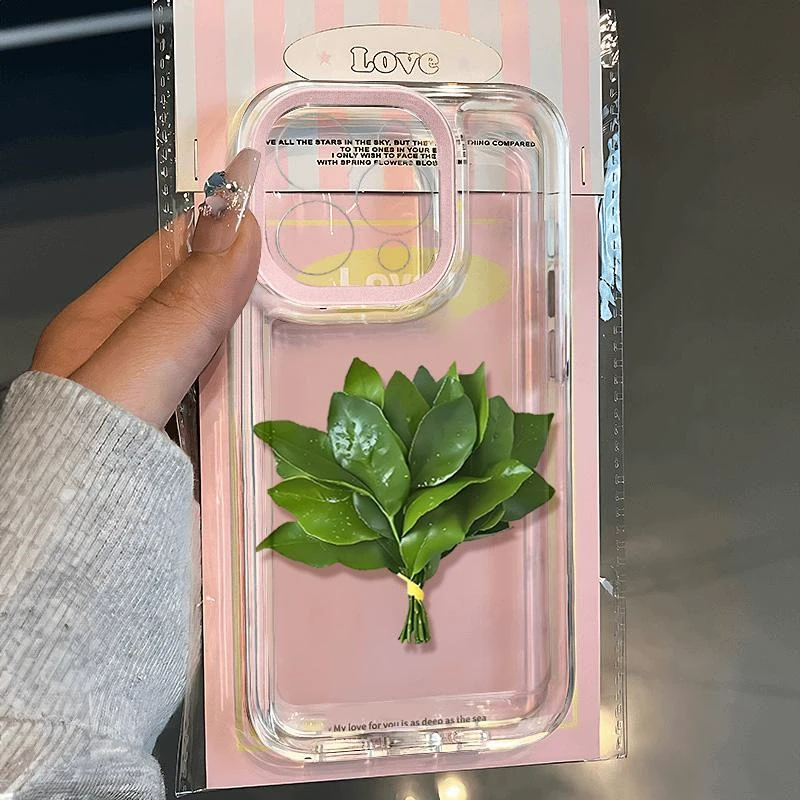 柚子叶去晦气适用苹果17/16pro手机壳15/14/13/12P全包透明防摔软