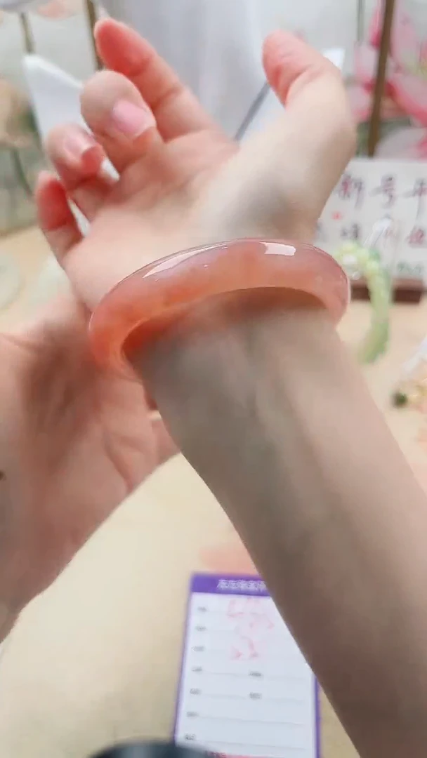 石英质玉手镯未镶嵌L165微色差55mm