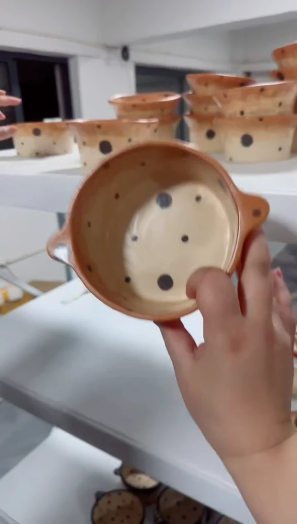 陶瓷珍珠点点碗【十里高温釉下彩陶瓷】