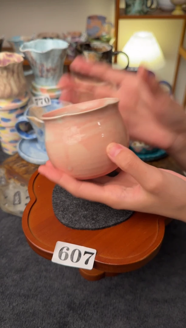 颜色釉杯杯607景德镇颜色釉杯杯