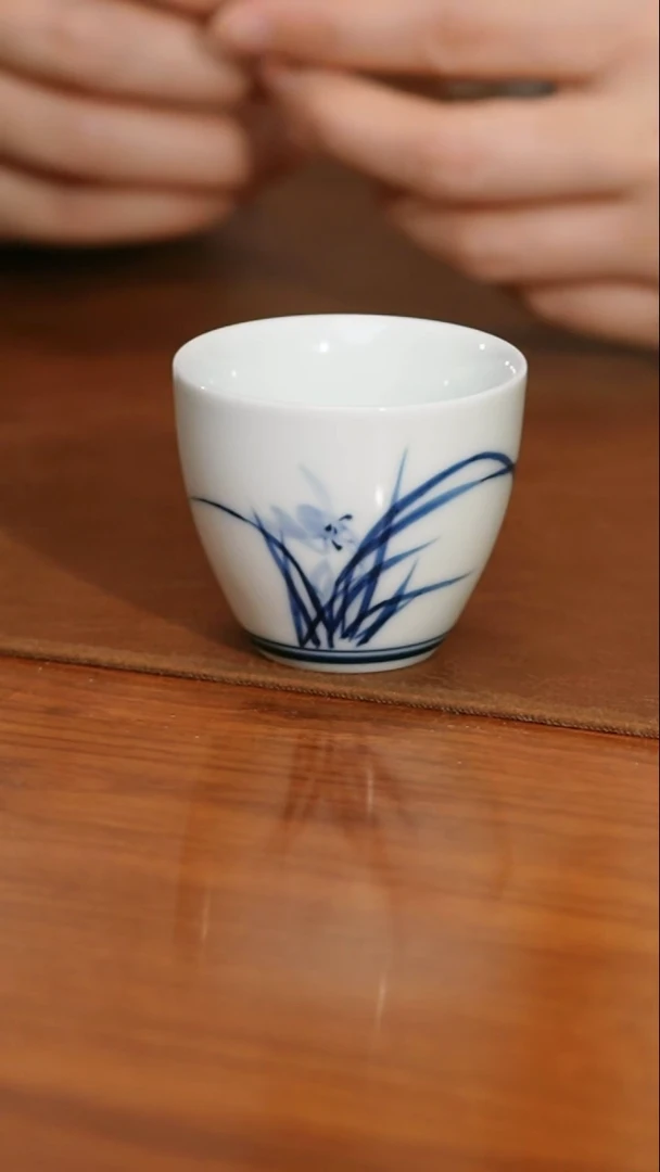 QHGS青花兰花主人杯