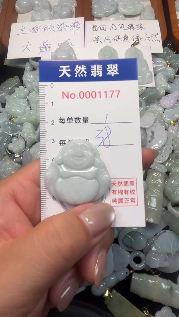 翡翠未镶嵌吊坠(不含链)1177
