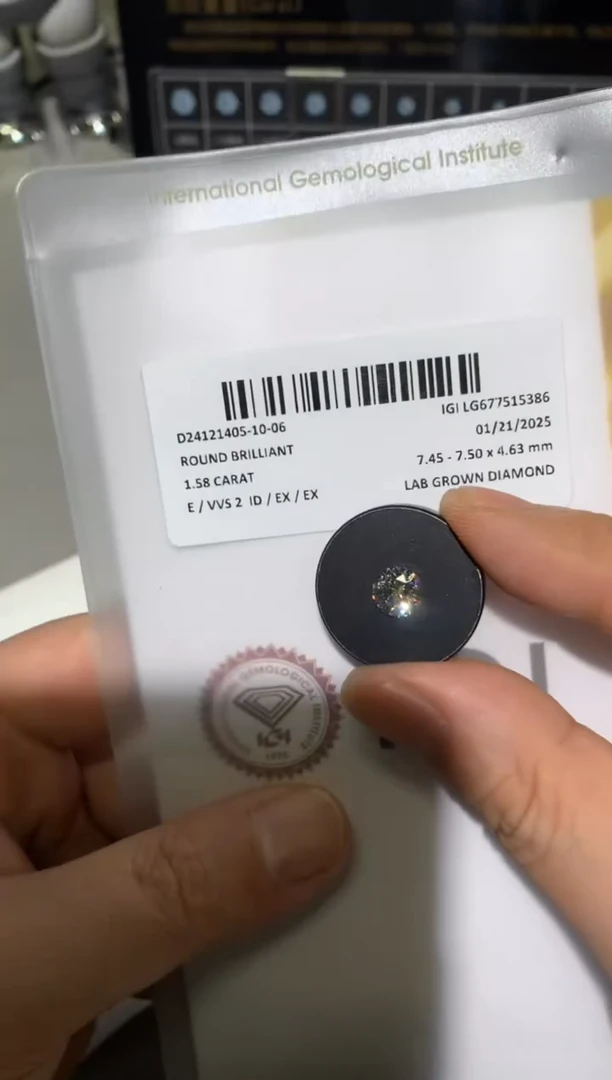 【闪购商品】实验室培育钻石裸石未镶嵌1.58E677515386