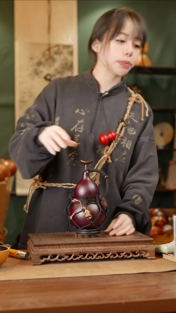 77号精品天然大漆酒葫芦一物一拍~