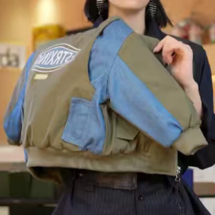 【咸菜绿棉服】儿童冬季韩版简约百搭棉服男童保暖外套加厚棉服