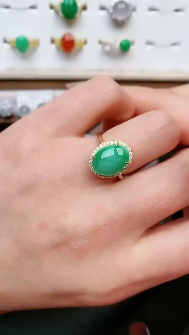 【闪购商品】翡翠戒指银S925镶嵌....