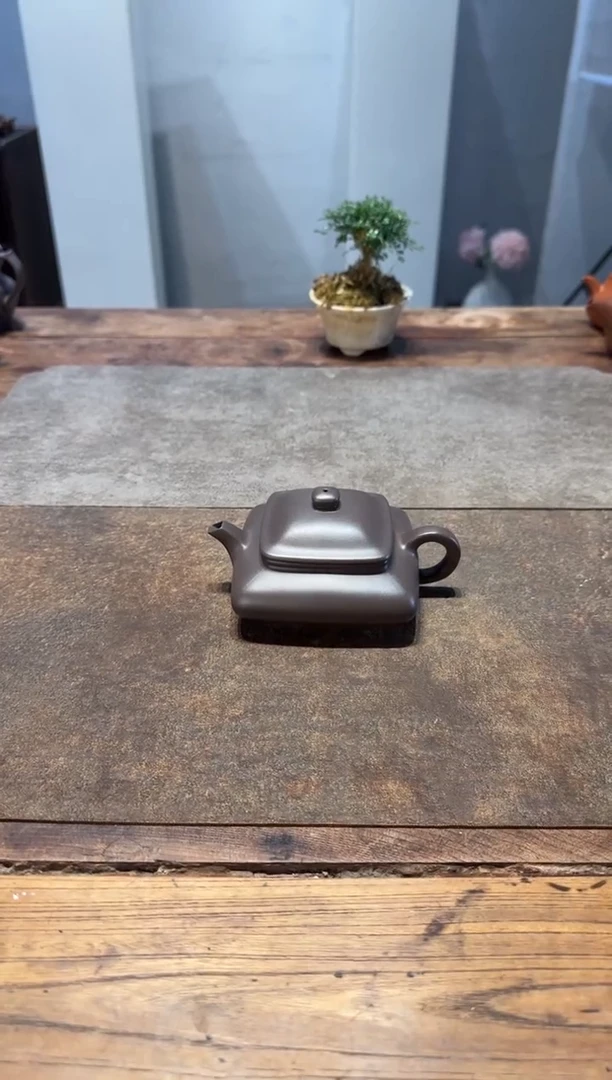 茶壶紫砂高**鼻寒灰老人老紫泥