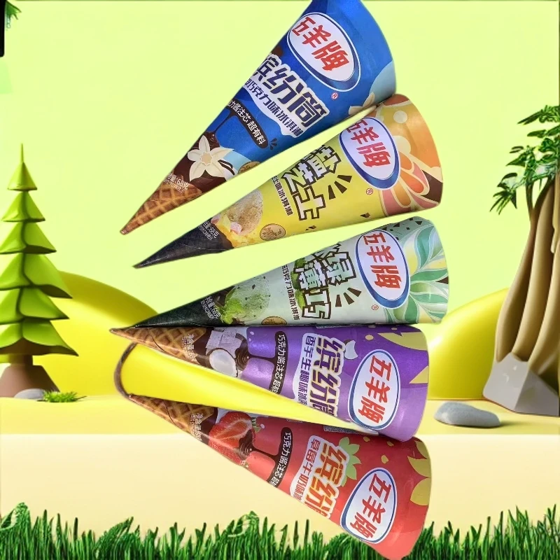 五羊牌缤纷桶香68g芋生椰 香草巧克力 岩盐芝士 薄荷巧克力 草莓牛奶 各一个