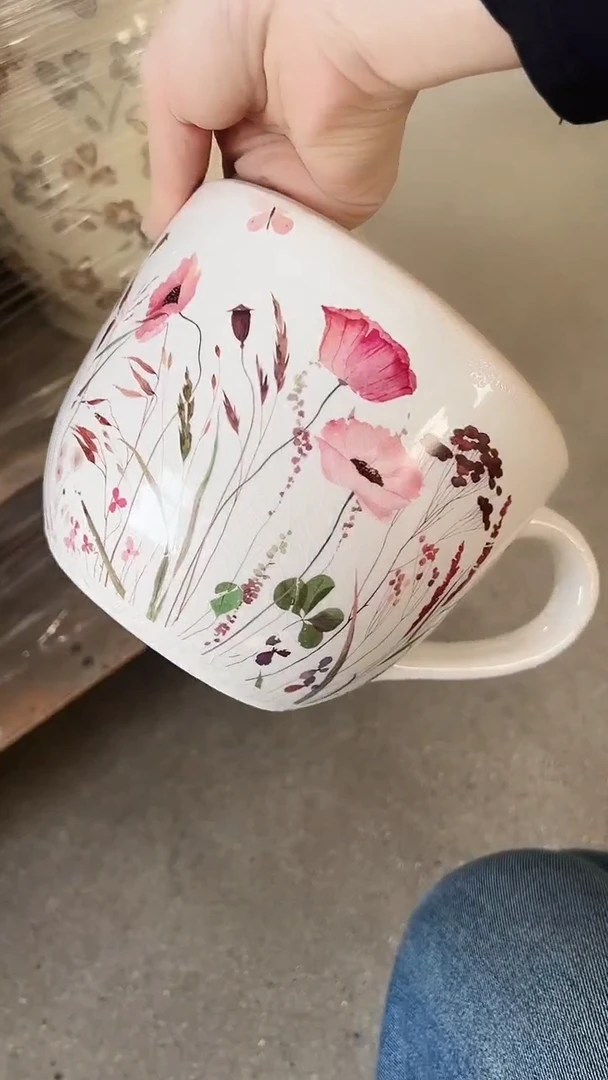 【闪购商品】陶瓷微瑕花盆高13cm内口13.5cm