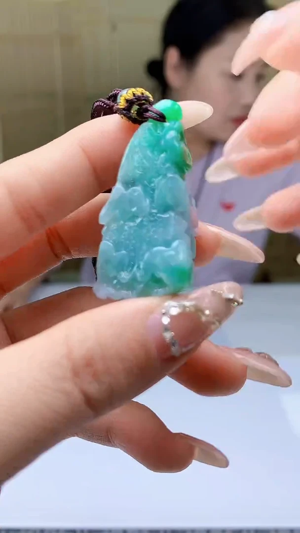 【闪购商品】定制翡翠未镶嵌4902ty-毛货挂件132