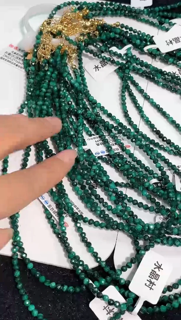 【闪购商品】水晶手链未镶嵌孔雀石锁骨链