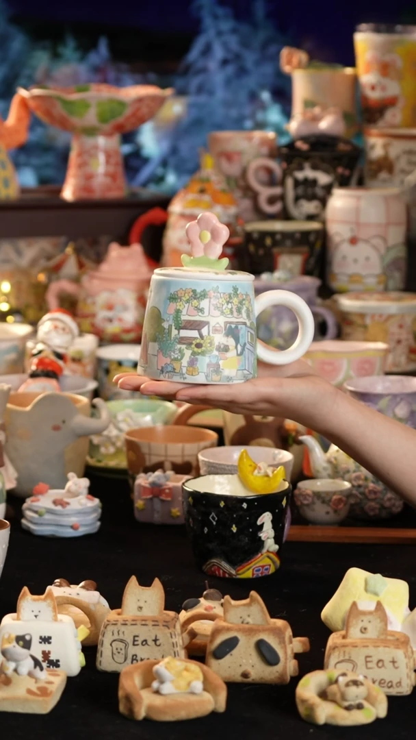 其他陶景德镇釉下彩手绘设计师款陶瓷