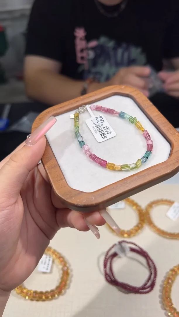 未镶嵌手链碧玺碧玺方糖  多样性发其一