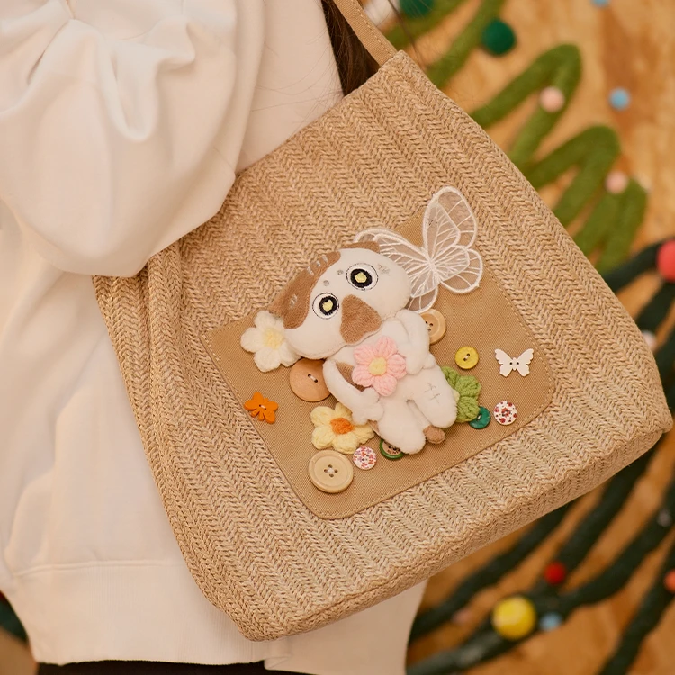 【小吊的春日来信】新年春夏编织原创设计休闲单肩包手提包猫手作包