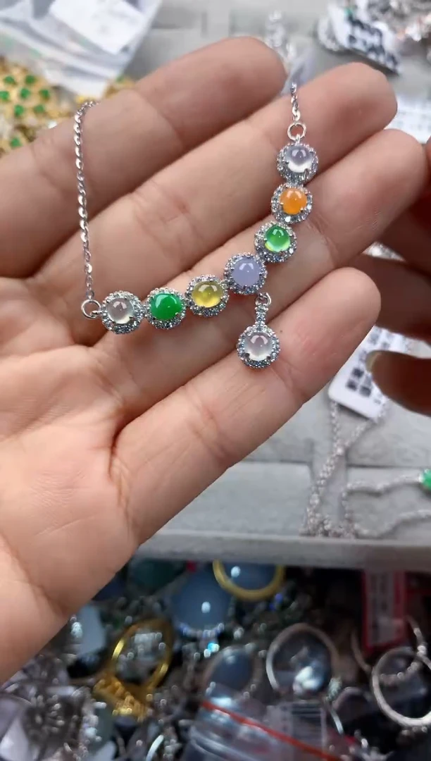 银S925镶嵌戒指翡翠14               1