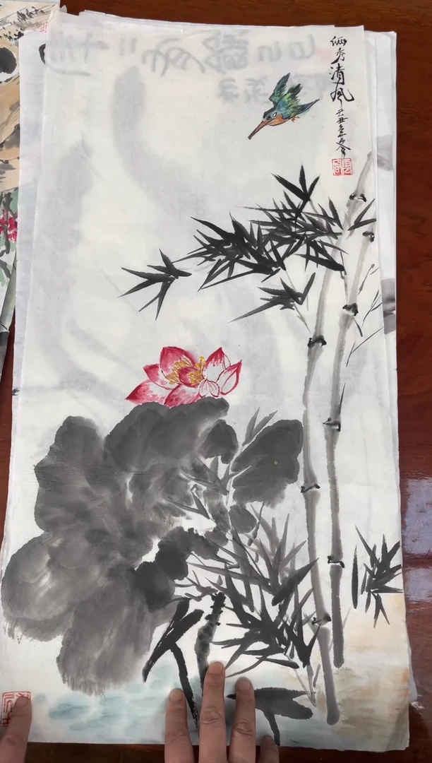 国画国画花草人物山水