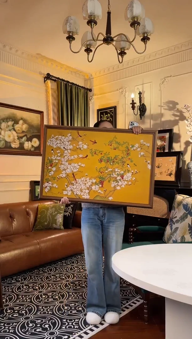 横款90*60横版满园春色