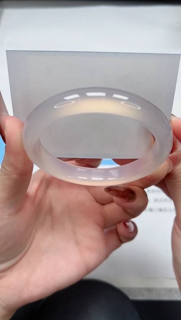 【闪购商品】玛瑙/玉髓手镯未镶嵌107/极光紫60.5