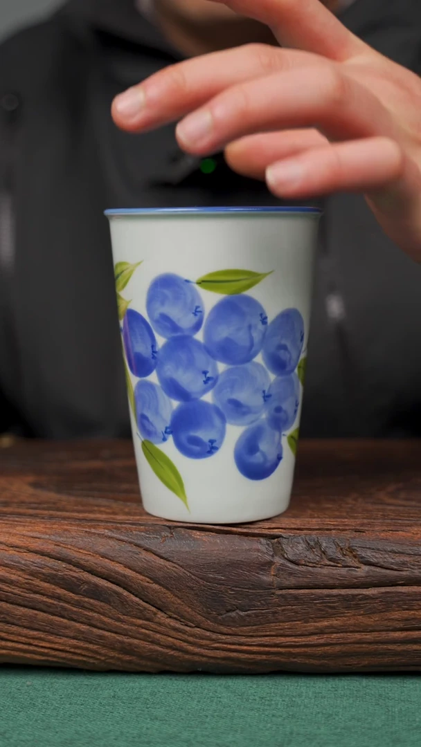 【闪购商品】瓷片105寻一缕瓷香杯釉下手工手绘瓷器