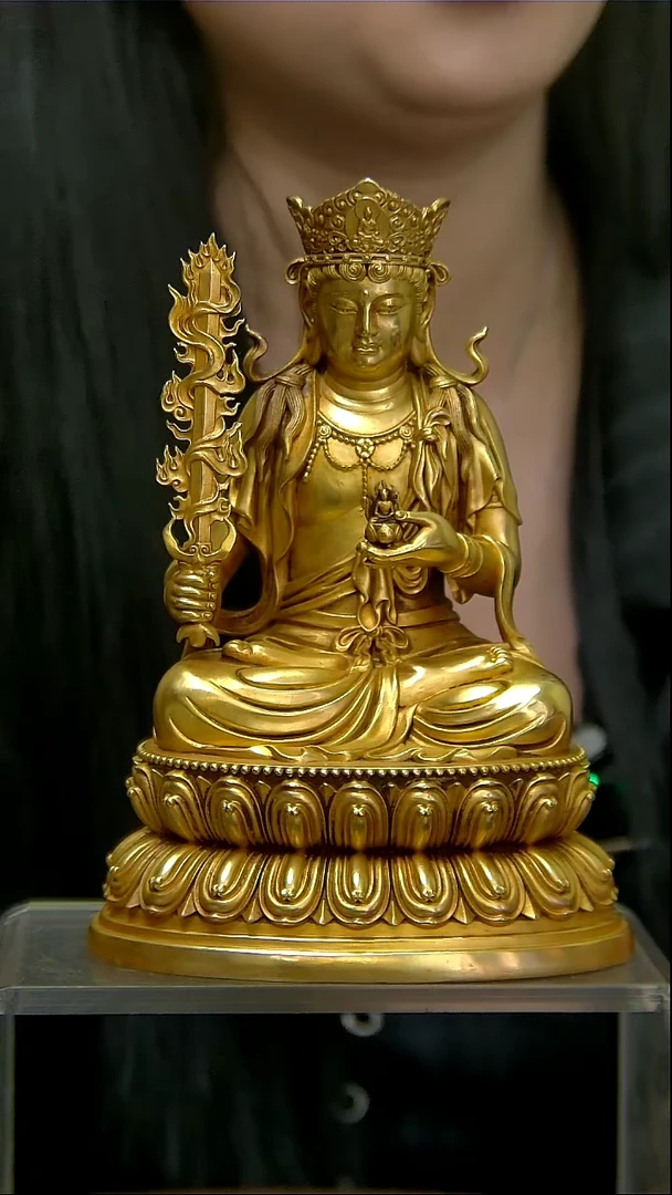 造像铜造像造像铜像鎏金虚空藏