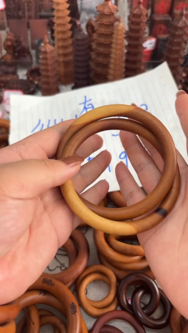 枣木木雕款枣木乾坤圈70圈口