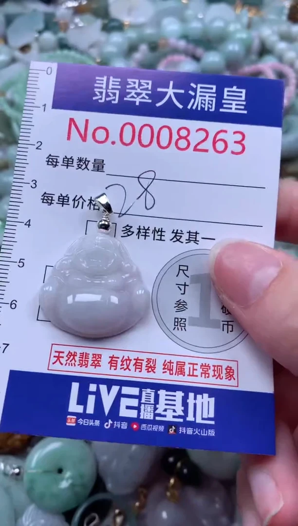 翡翠未镶嵌颈饰8263
