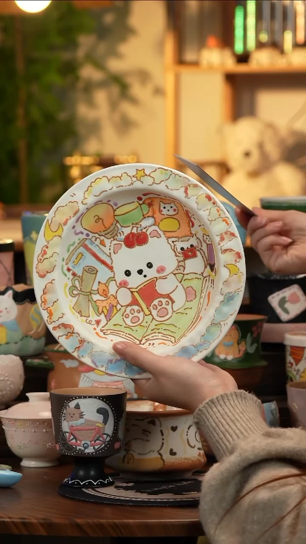 杯子瓷M14景德镇原创手工陶瓷