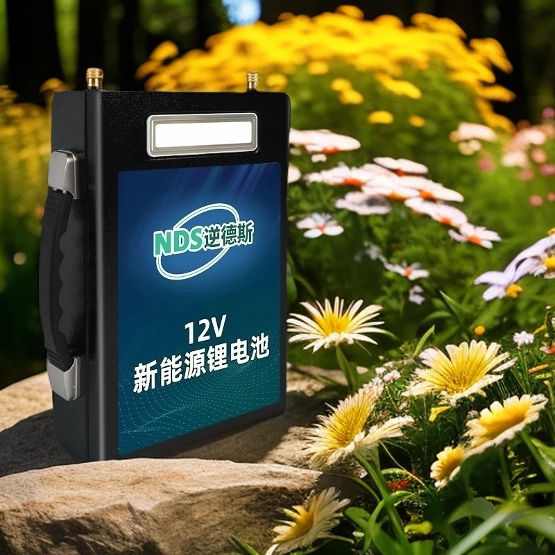 逆德斯150安9kg正品锂电池12V大容量背负式氙气灯摆摊铝电瓶