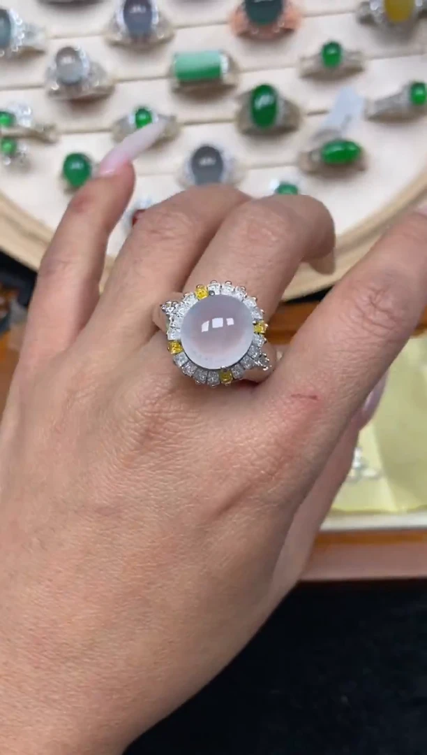 未镶嵌定制翡翠23天然缅甸A货翡翠蛋面