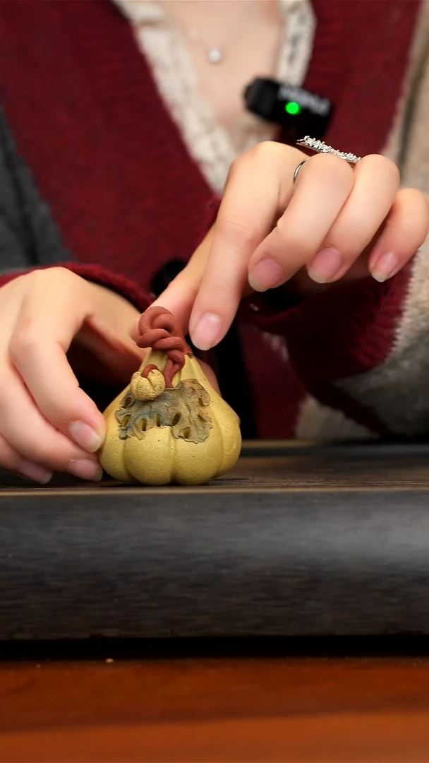 【闪购商品】紫砂茶壶黄段泥南瓜香插