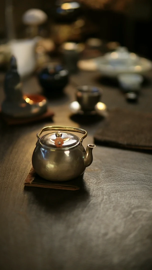 阿眠   小洞天紫皮银壶家用130ml