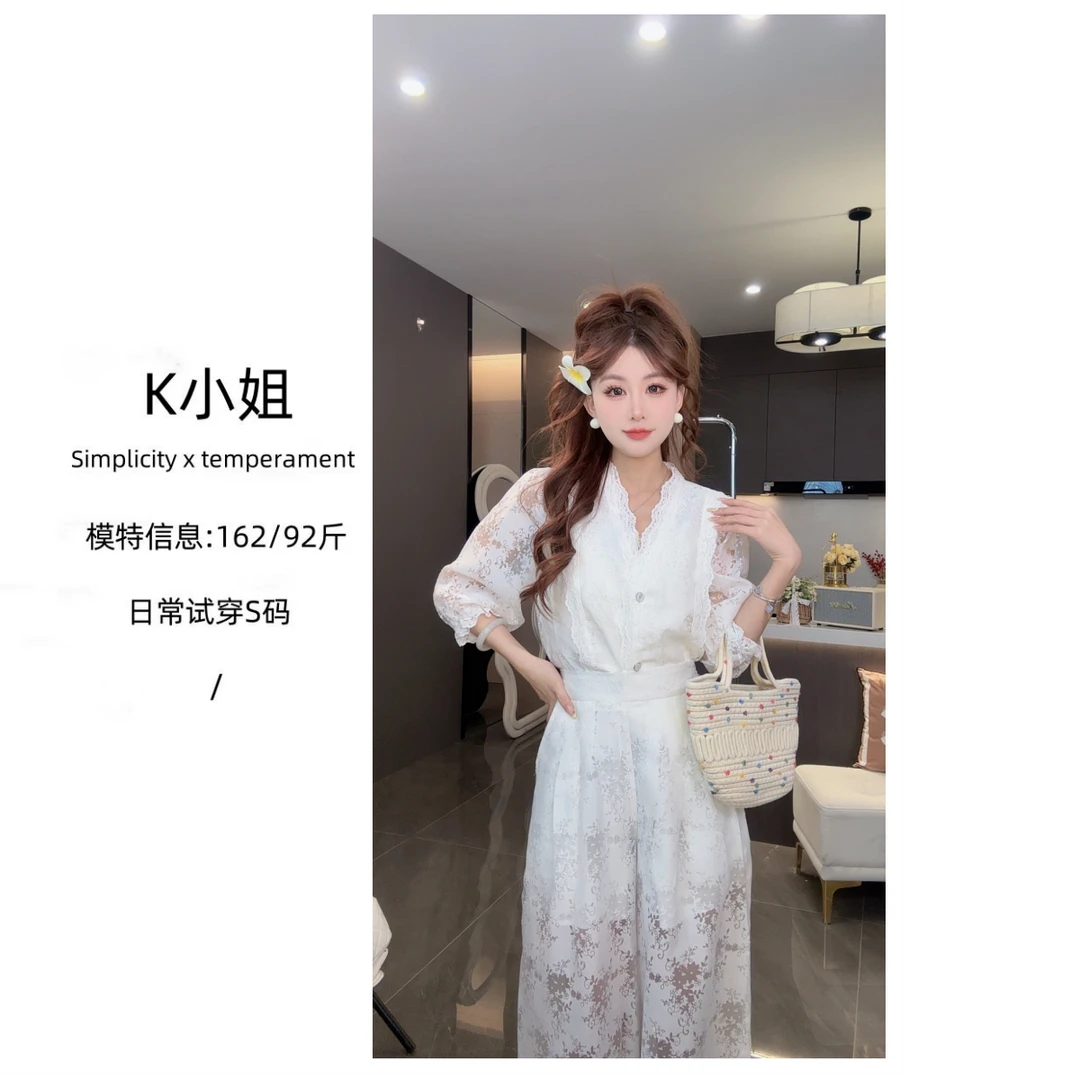 K小姐【暮云和雨】春季新款气质休闲时尚百搭显瘦套装预C5TZ8802A