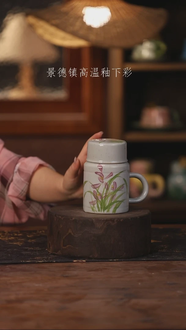 陶瓷景德镇高温釉下手绘陶瓷291