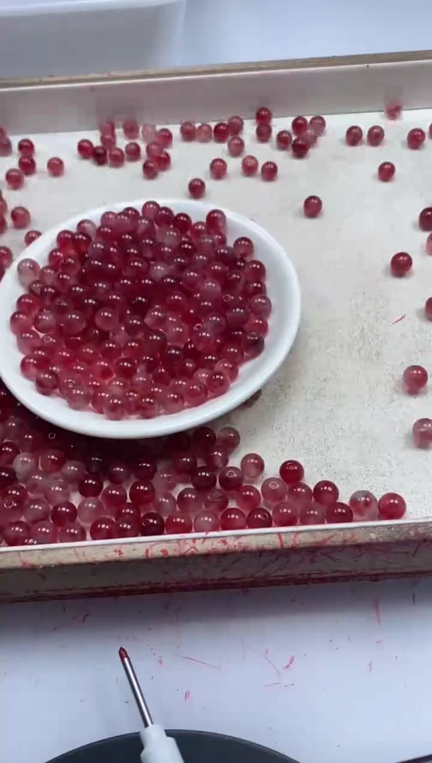 【闪购商品】玛瑙/玉髓颈饰未镶嵌w491桃花玉8mm*30颗