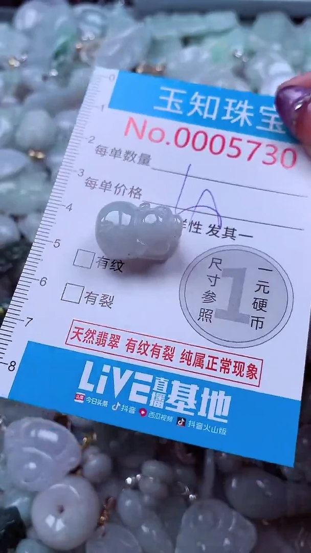 翡翠未镶嵌吊坠(不含链)5730