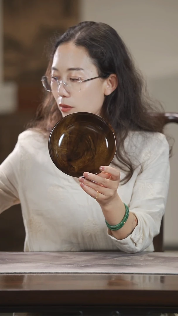 金丝楠604大漆款壶承盘果盘