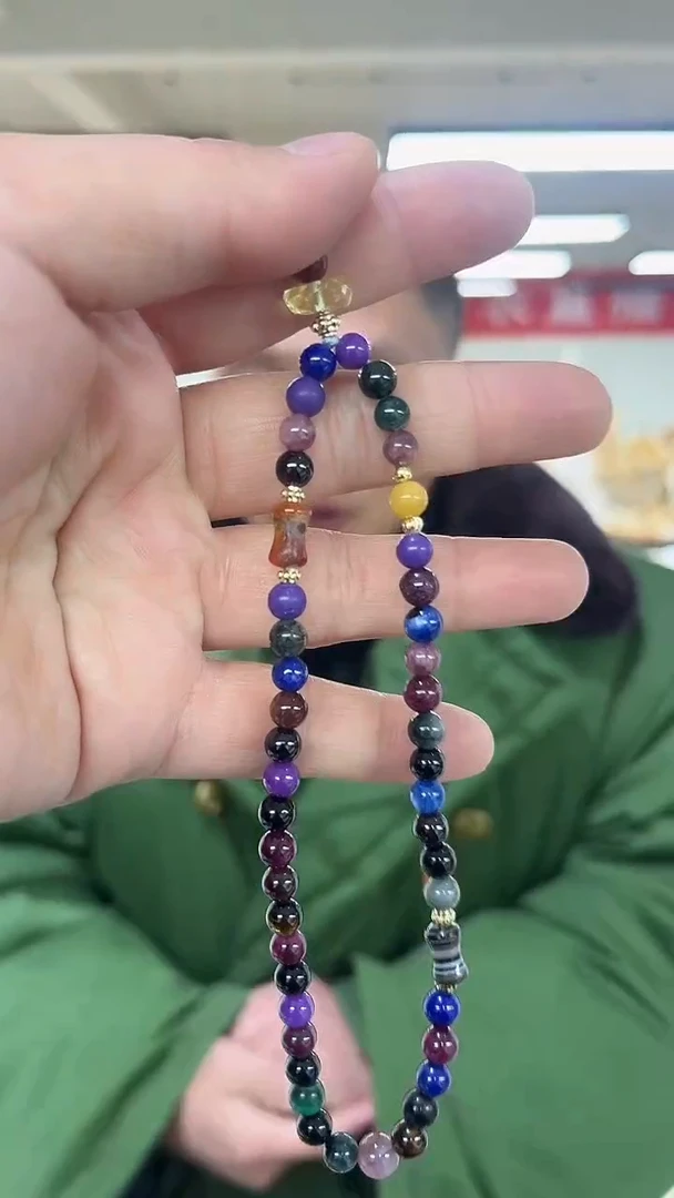 【闪购商品】紫晶挂链未镶嵌天然手机链多样性发一5mm