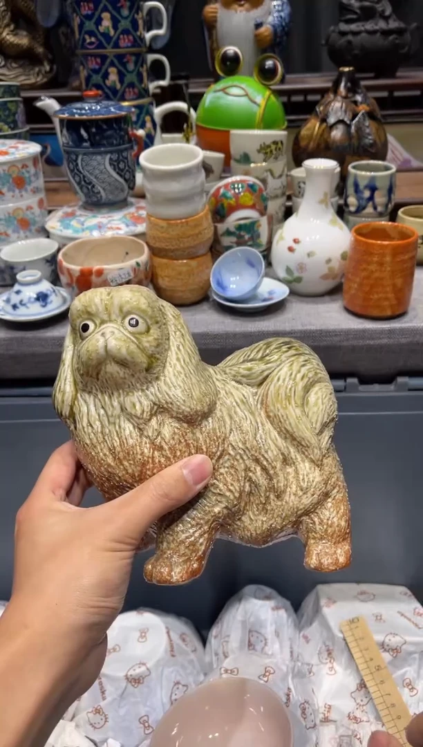 瓷片小狗摆件摆件