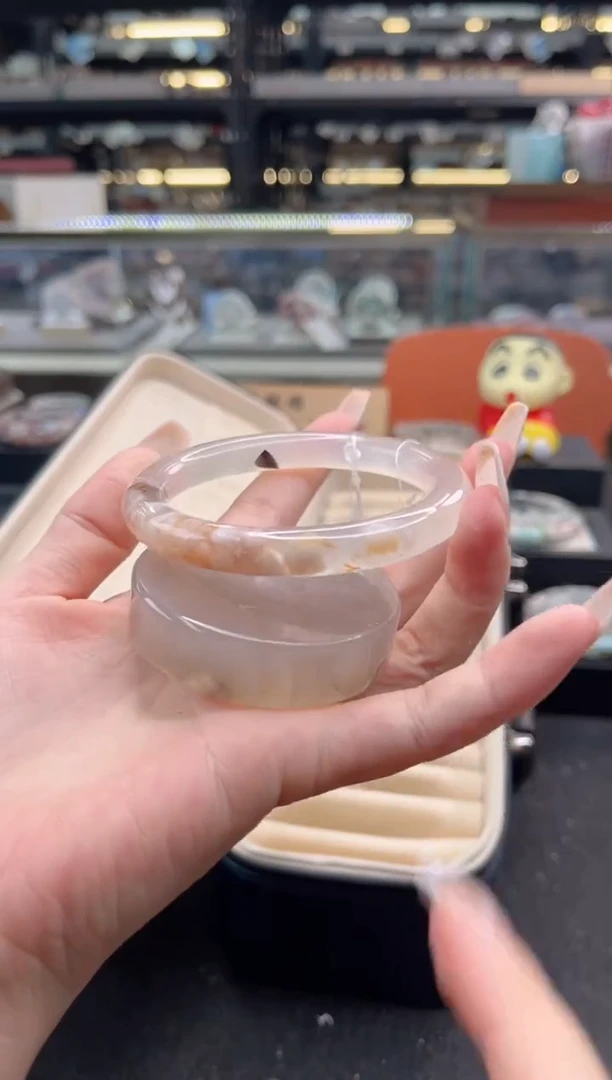 石英质玉手镯未镶嵌60圈口 （赠品镯心）3039324