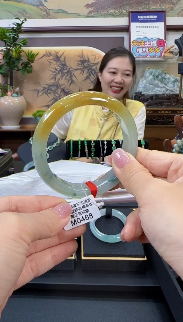 未镶嵌手镯翡翠M0468   正圈56