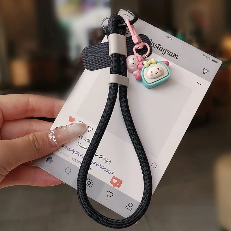 个性短款手机挂绳手腕绳防丢带锁扣调节手机壳挂件吊绳户外防摔女
